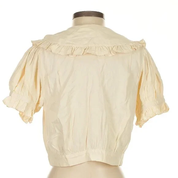 Doen Sparrow Top in Ivory Silk Small - Picture 3 of 5